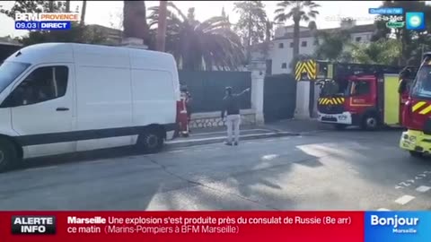 🇫🇷👀 Explosions were reported near the Russian consulate in Marseille.