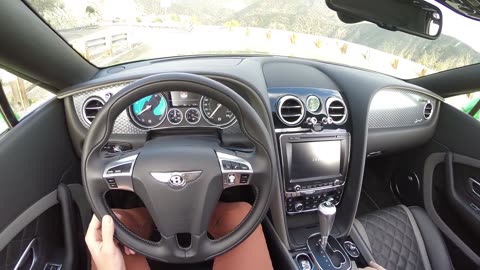 2016 Bentley Continental GT Speed Convertible (Top Down) - WR TV POV Canyon Drive