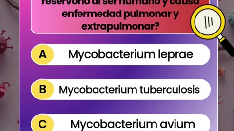 🦠🔬 ¿Cuánto sabes sobre Mycobacterias? | QUIZ RÁPIDO