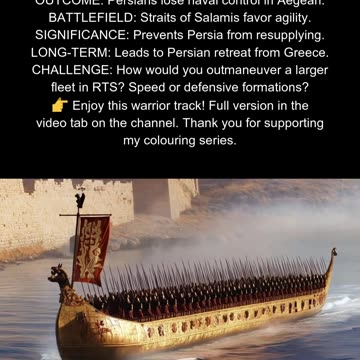 Greek Navy vs. Persia 480 BC Triumph at Salamis #AncientGreece