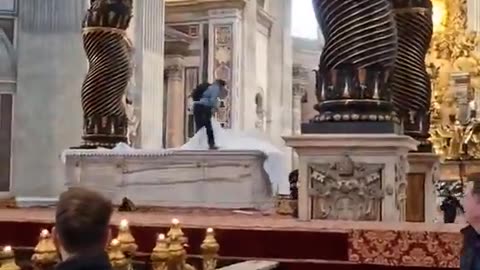 “ St Peter's Basilica in the Vatican City, Rome. Christianity is under attack”