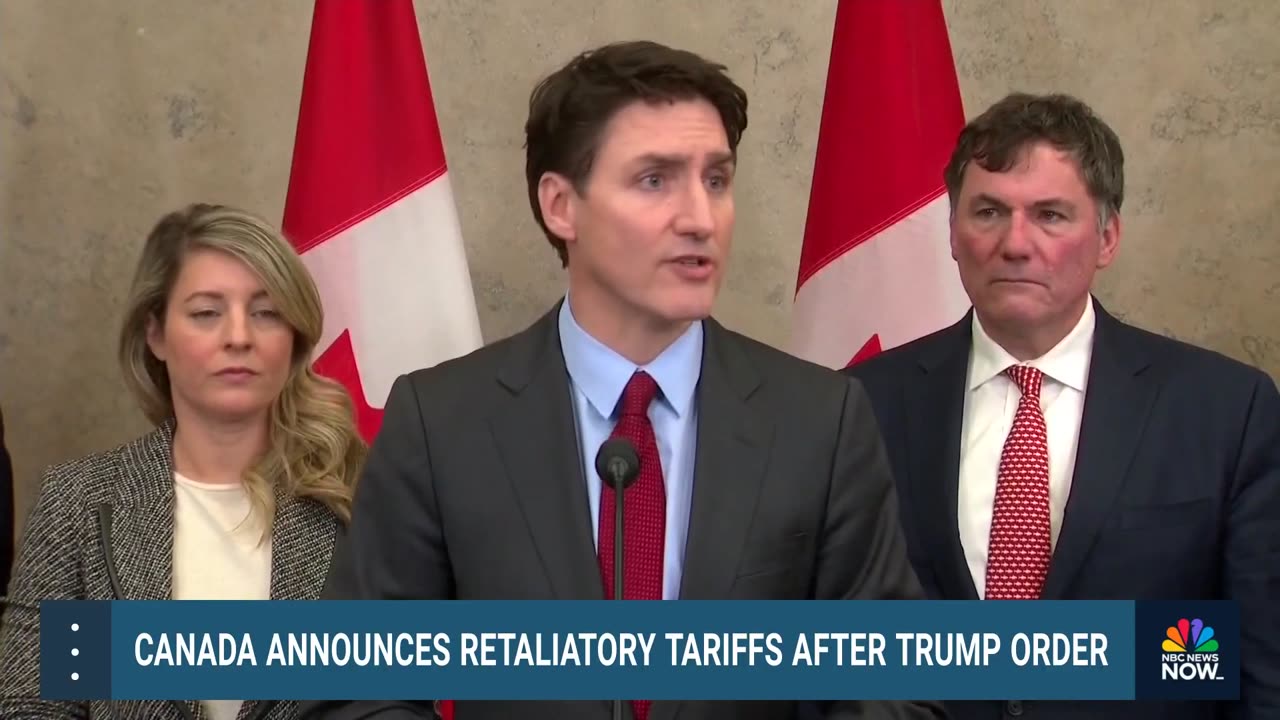 Justin Trudeau slams Trumps tariffs..