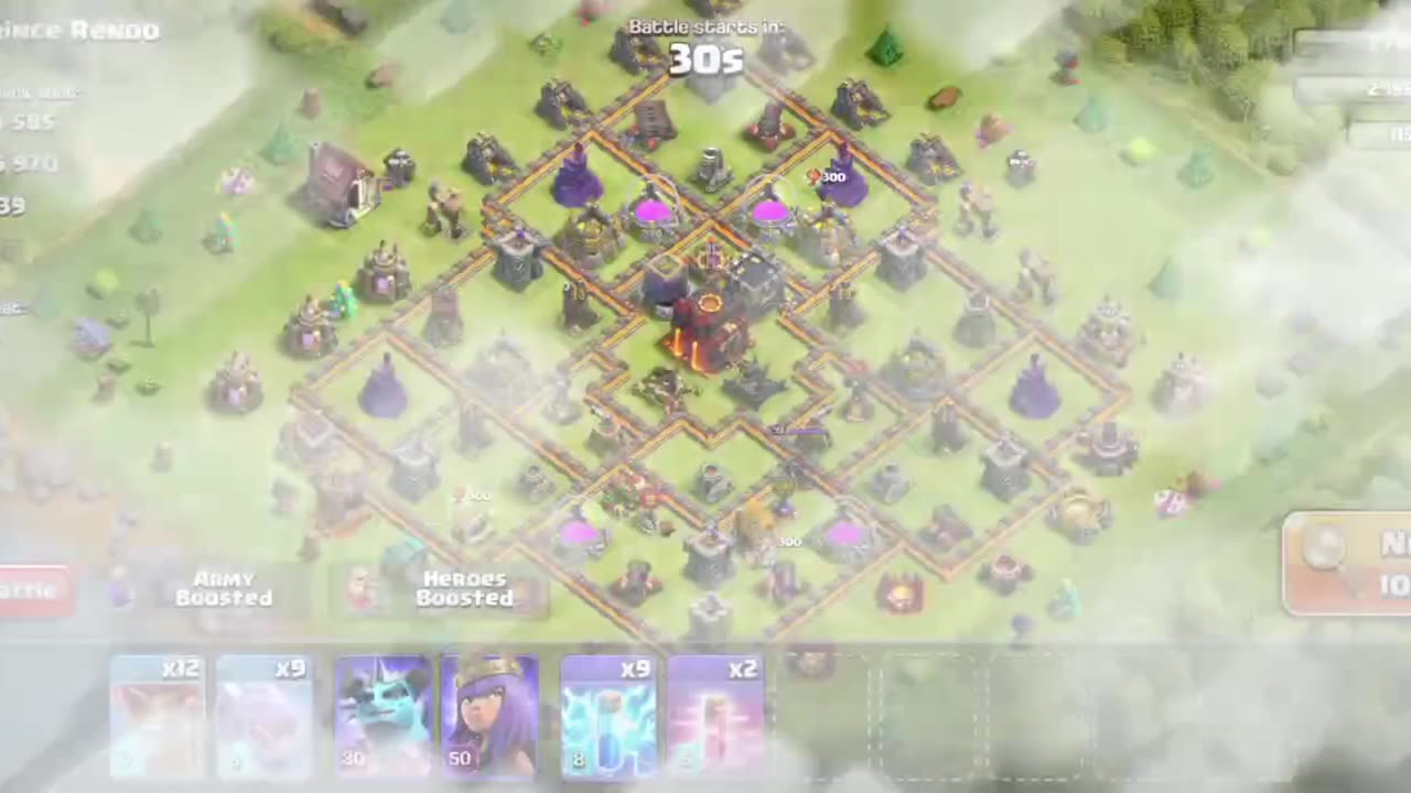 Clash of clan game play video || dragon attack