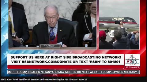 @chuckgrassley asks @Kash about "QANON"