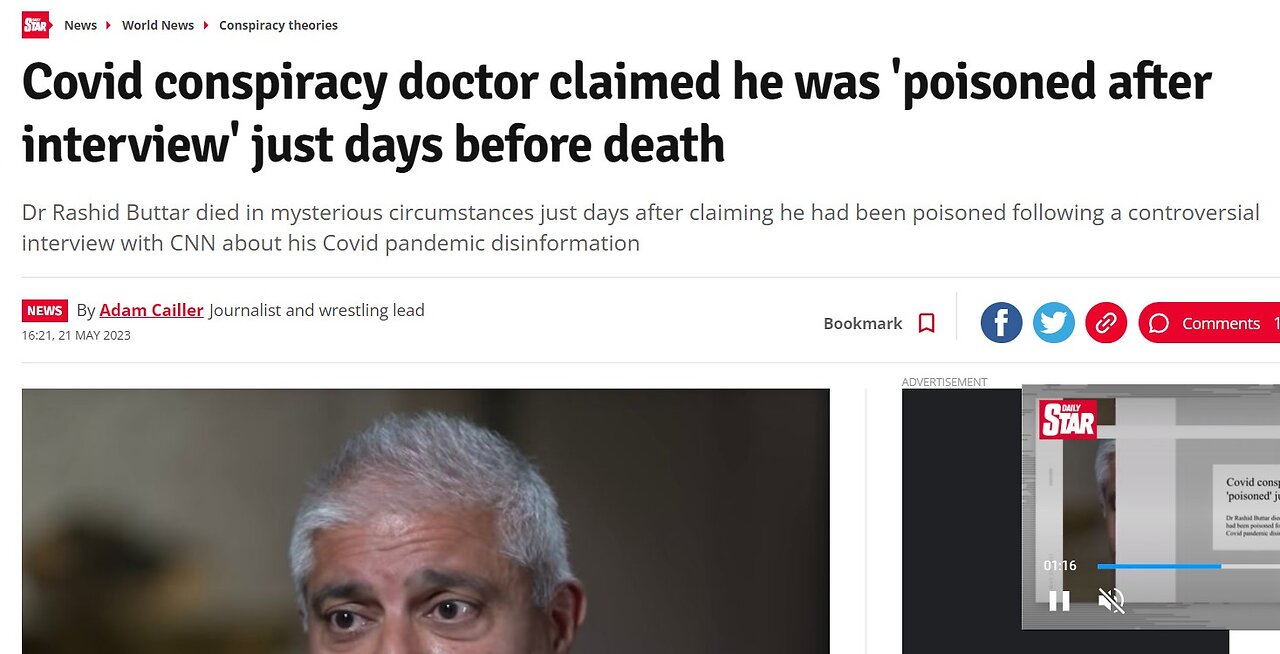 Dr. Rashid Buttar passes away on May 18th 2023 after being intentionally POISONED.