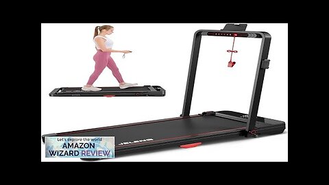 2 in 1 Treadmill Walking Pad 2.5HP Folding Treadmill with Remote Control Review