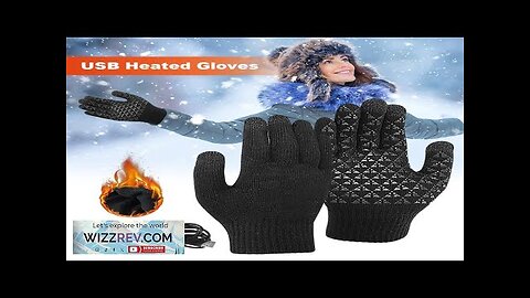 Electric Heated Gloves Winter Warm Gloves USB Touch Screen Gloves Motorcycle Snowboard Review