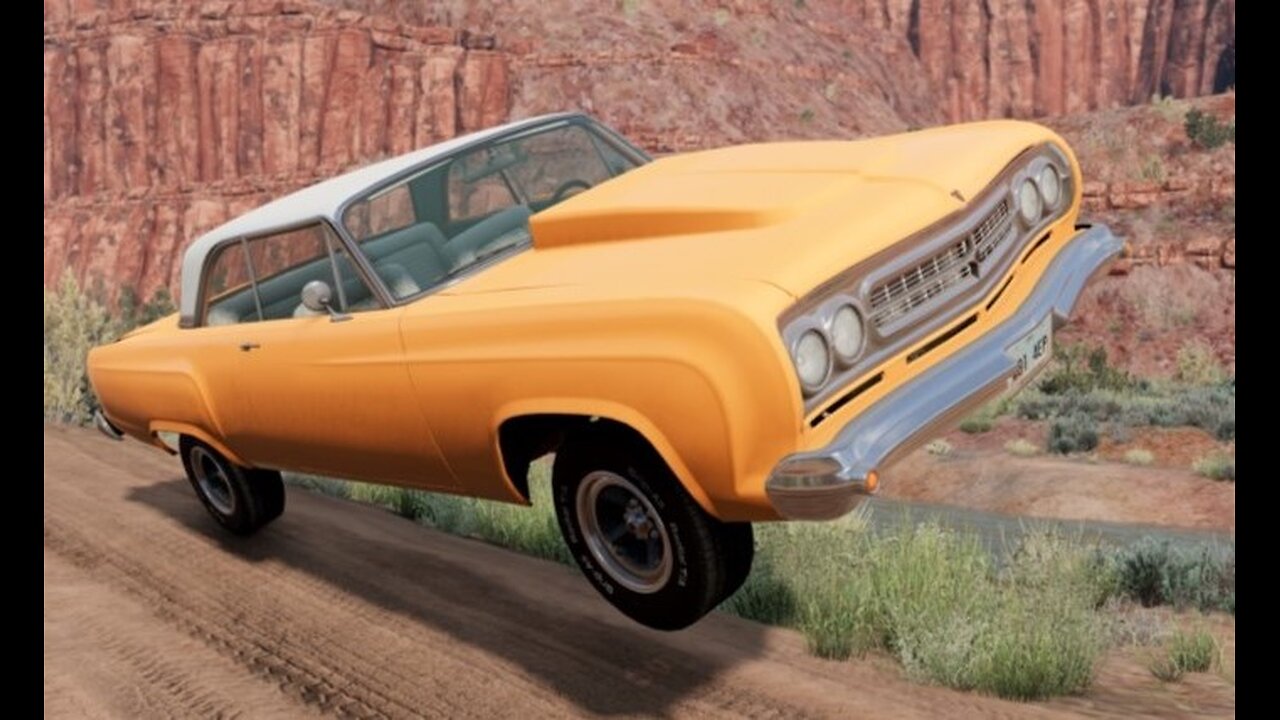 60 Year Old Muscle Car, will it Rally? - Beamng.drive