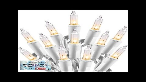 Minetom Clear Christmas Lights Set 100 Count 25 Feet Incandescent Bulb Mini Review