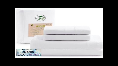 LANE LINEN 100% Organic Cotton Queen Sheet Set 4Pc Cotton Sheets Queen Review