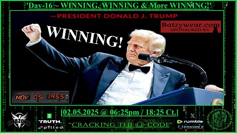 "CRACKING THE Q-CODE" ~ 'DAY-16 ~ WINNING, WINNING & More WINNING!'