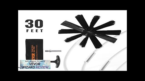 VEVOR 30 FEET Dryer Vent Cleaner Kit 22 Pieces Duct Cleaning Brush Review