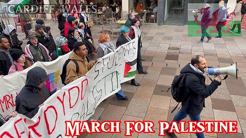 March For Palestine For Liberation Cardiff City Center