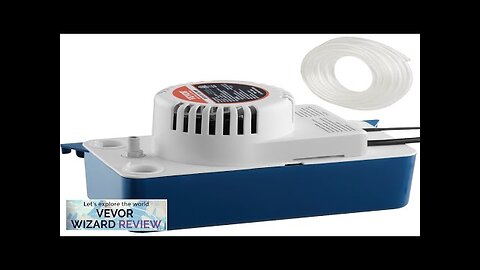 VEVOR Condensate Removal Pump 1/50 HP 65 GPH 15 ft Lift 115V Review