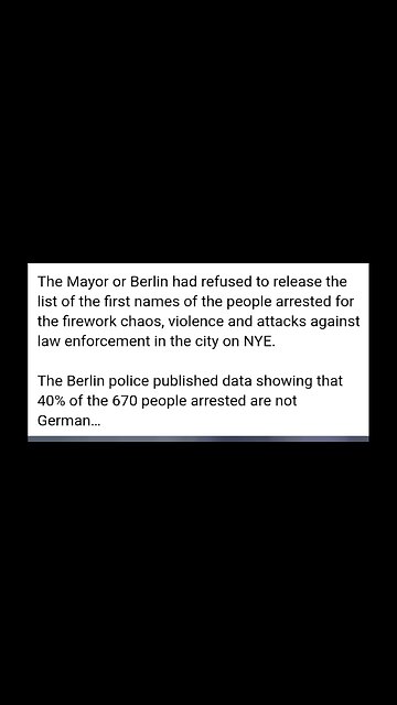 MAYOR OF BERLIN RELEASES NAMES OF NYE ATTACKERS