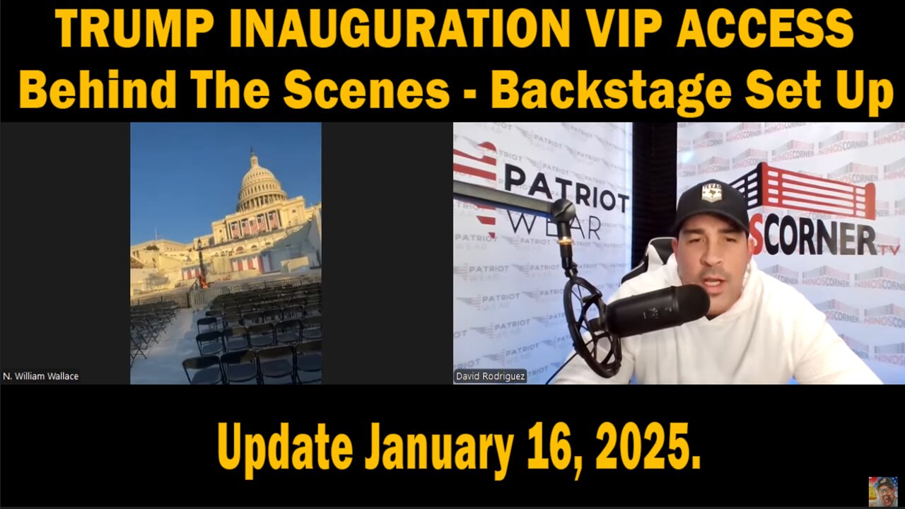 TRUMP INAUGURATION VIP ACCESS - Behind The Scenes - Backstage Set Up - Update January 16, 2025.