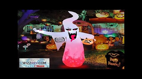 8ft Halloween Inflatable Ghost Decorations Outdoor Indoor Inflatable Yard Decorations Review