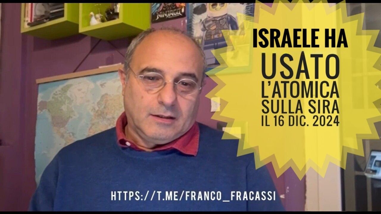 ISRAELE HA USATO L’ATOMICA SULLA SIRIA IL 16 DIC. 2024