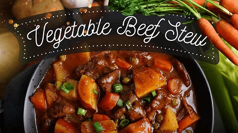 Hearty Vegetable Beef Stew Recipe 🥕🥩 Warm, Rich & Slow-Cooked Perfection!