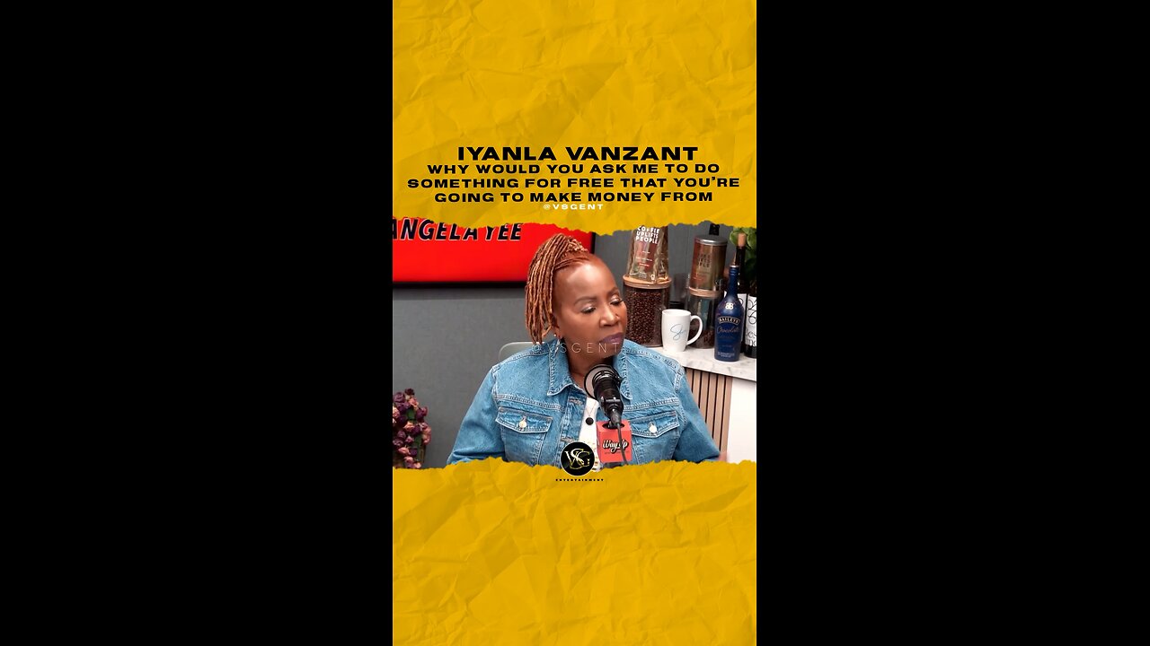 @iyanlavanzant Why would you ask me to do something for free that you’re going to make money from