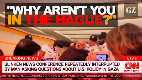 Sam Husseini to Blinken: "Why Aren't You In The Hague?"