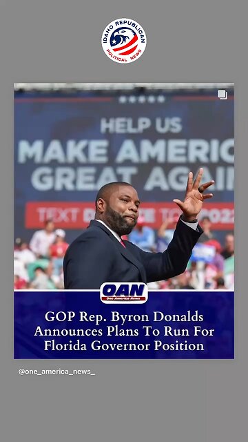 Byron Donald's Running for Florida Governor