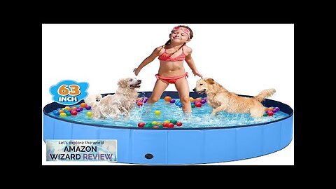 Jecoo Dog Pool for Large Dogs Kiddie Pool Hard Plastic Foldable Dog Review