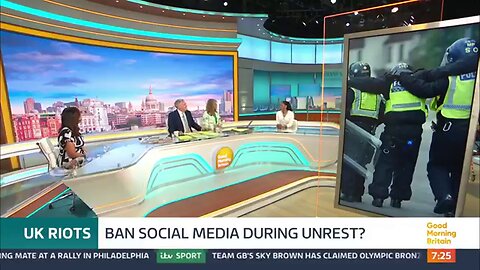 Good Morning Britain Debating the Idea of Shutting Down 𝕏 (Social Media) Temporarily