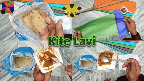 How to make kite making Professional lavi at home - Atta Slaish kite lavi