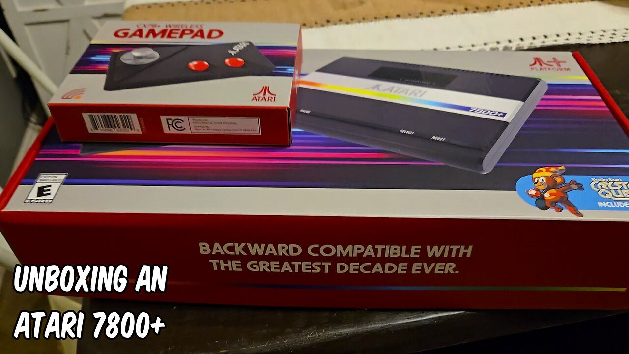 Unboxing An Atari 7800+, Testing Some Games