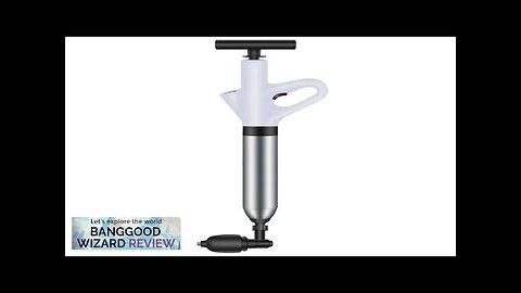 Stainless Steel Toilet Pipe Unblocker Pneumatic Household Toilet Pipe Dredger High-pressure Review