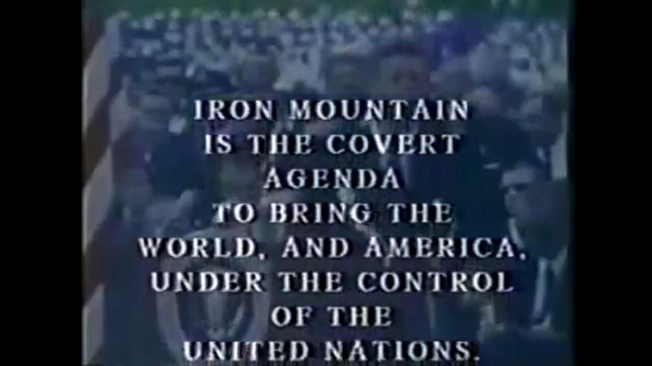 The Report from Iron Mountain (1967) JOHN DOE RELEASED TOP SECRET Report to Public