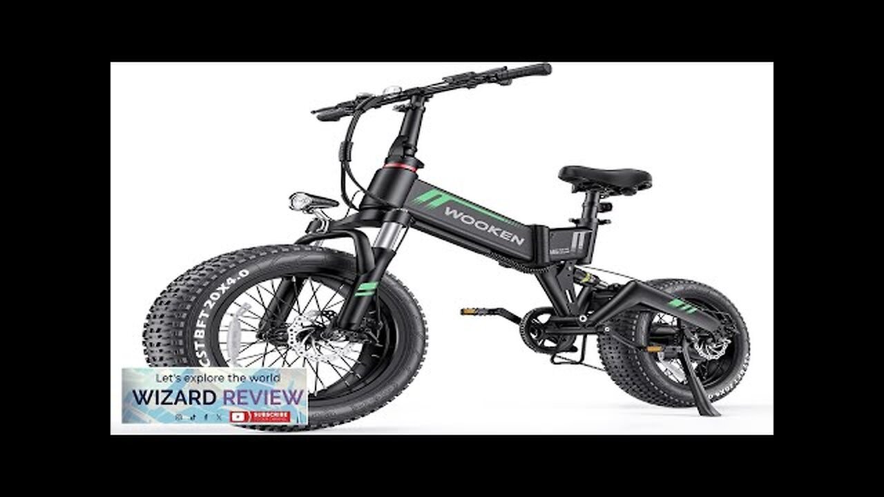 Wooken Electric Bike 20''X4.0 Fat Tire Electric Bike for Adults500W(Peak 750W) Foldable Review