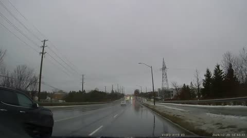 [4K] Aurora Ontario! #4 Winter Rainy day driving, ON. CA.