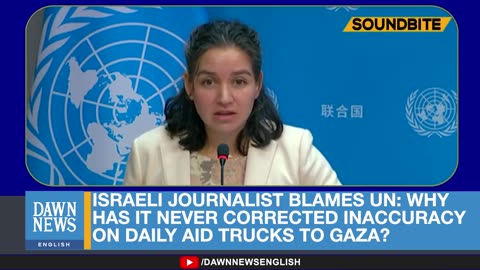 UN Spox Grills Israeli Journalist on Claims About Gaza Aid Inaccuracy