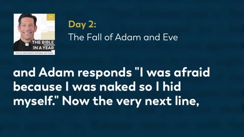 005 - The Fall of Adam and Eve | The Bible In A Year Podcast