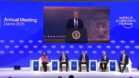 President Donald Trump addresses the World Economic Forum in Davos — 1/23/2025