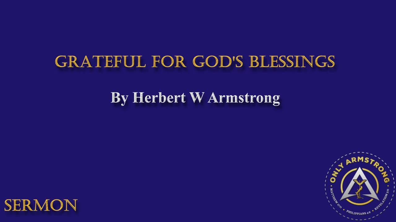 Grateful for God's Blessings