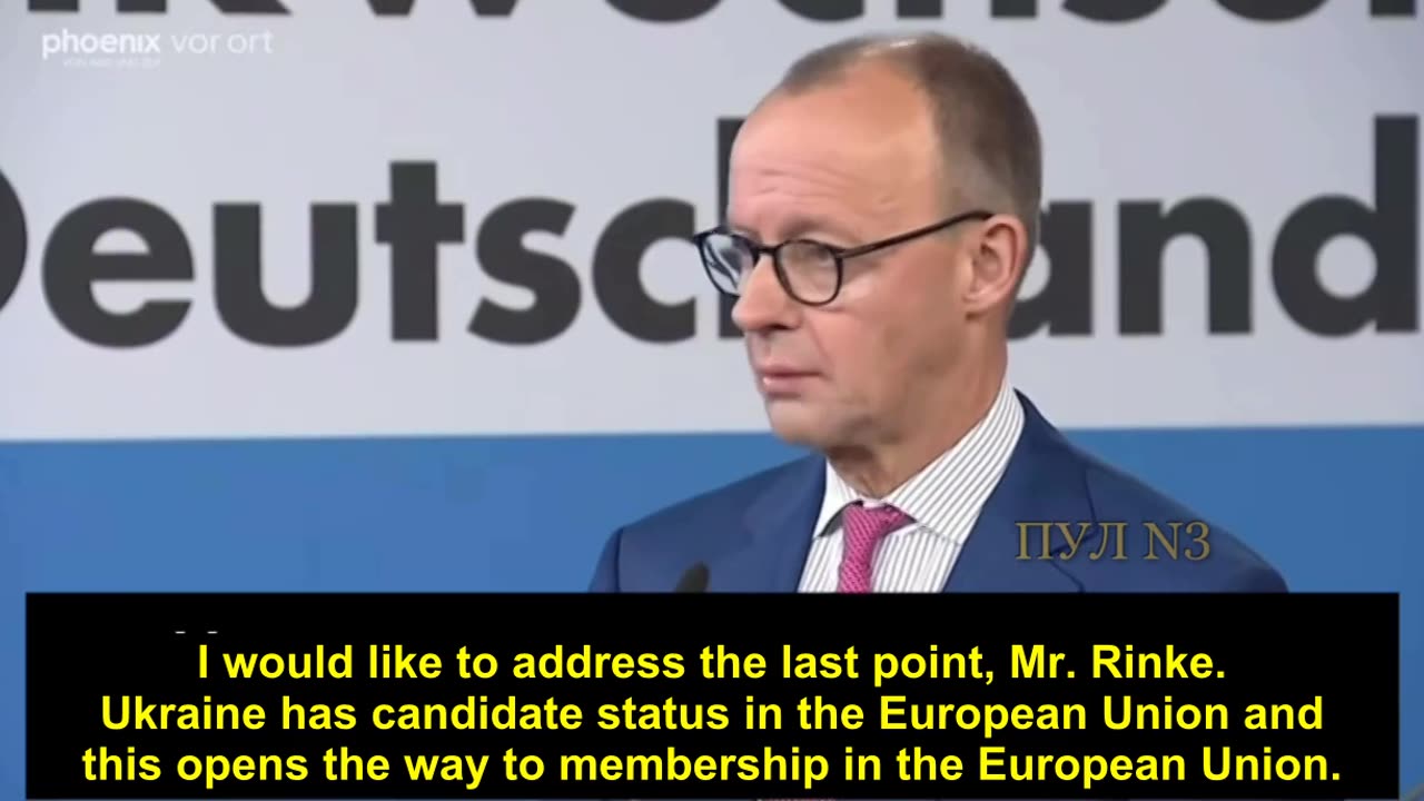 The main contender for the post of German Chancellor Friedrich Merz