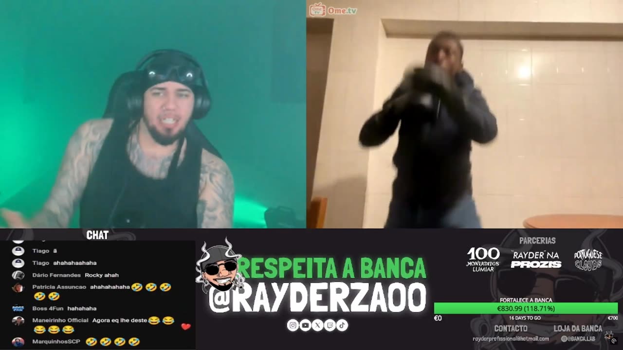 Rayder encontra Rocky Balboa no Chat PT