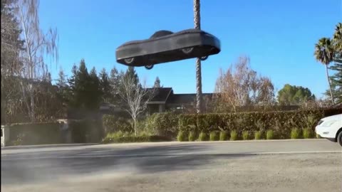 Alef Aeronautics releases footage of their electric car "jumping" over car.