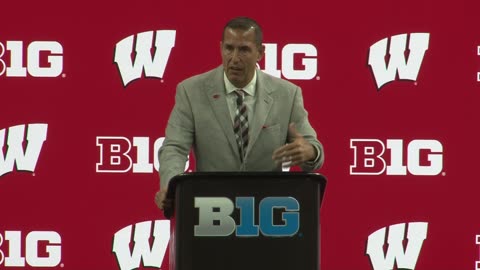 Wiscosin's Luke Fickel Address the Media @ Day 2 of Big Ten Football Media Day