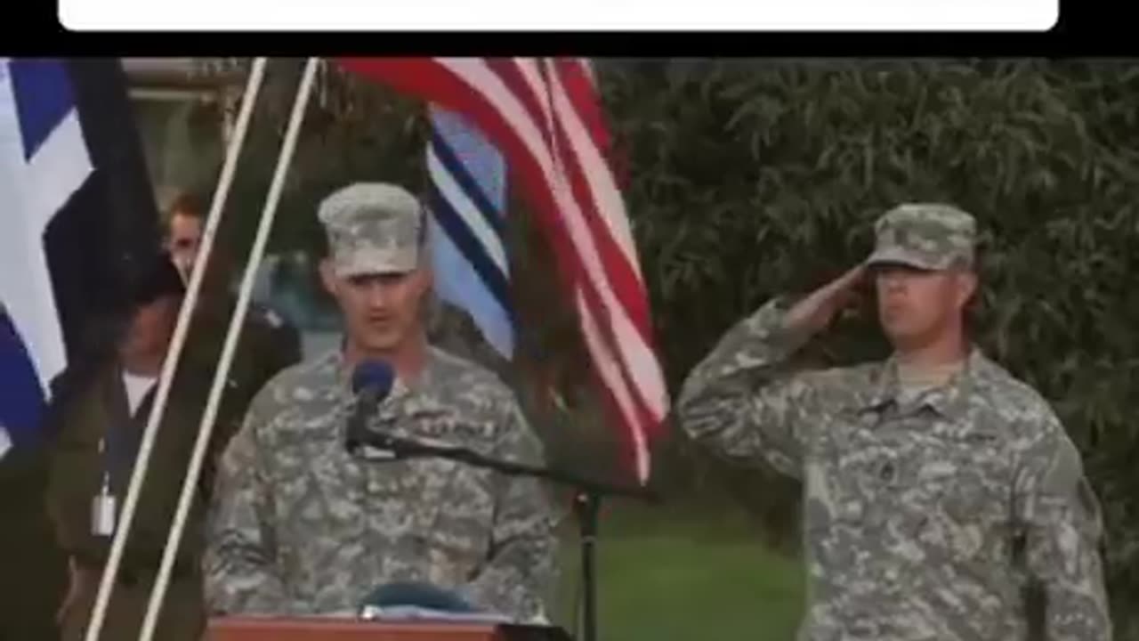 Here’s the U.S. Army signing the Israeli national anthem.