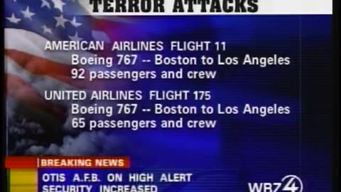 911 UPN CBS News Coverage WSBK Boston September 11, 2001 300 to 315 pm