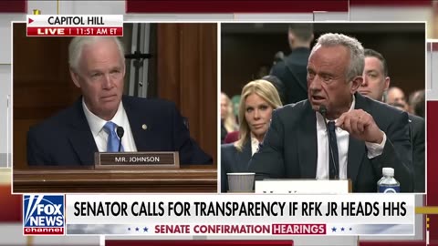 Sen. Johnson gets round of applause at RFK Jr. hearing