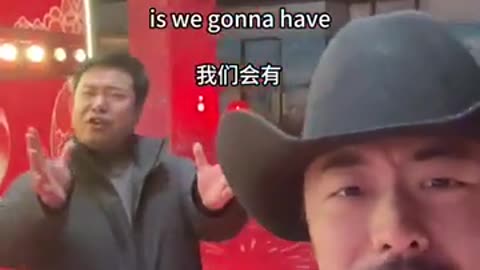 Asian Cowboy meets Asian Trump