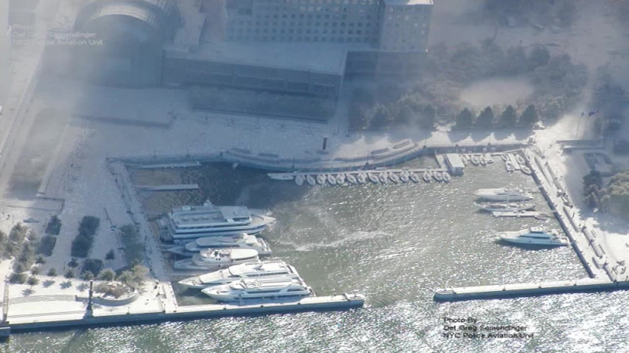 911 NYPD Helicopter Aerial Slideshow North Tower Demolition, WTC 7 Roofline, And Dust Flow