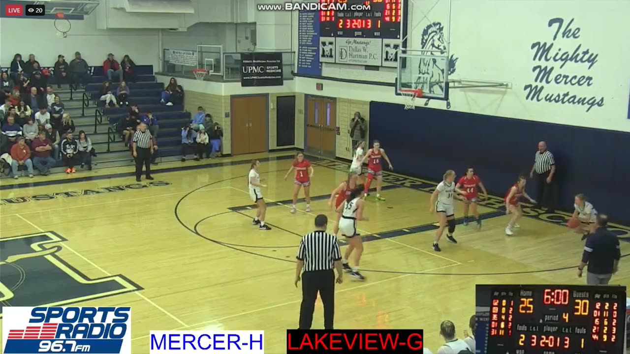 JANUARY 3 2025 HIGH SCHOOL BASKETBALL:LAKEVIEW VS MERCER PART 1