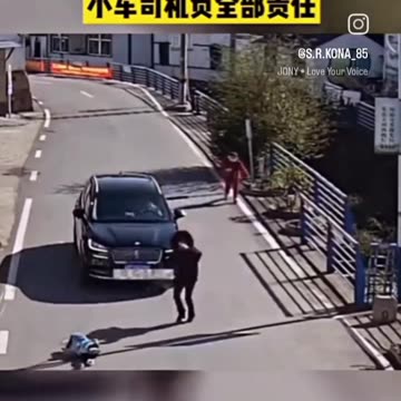 Child Hit by Car While Crossing the Road