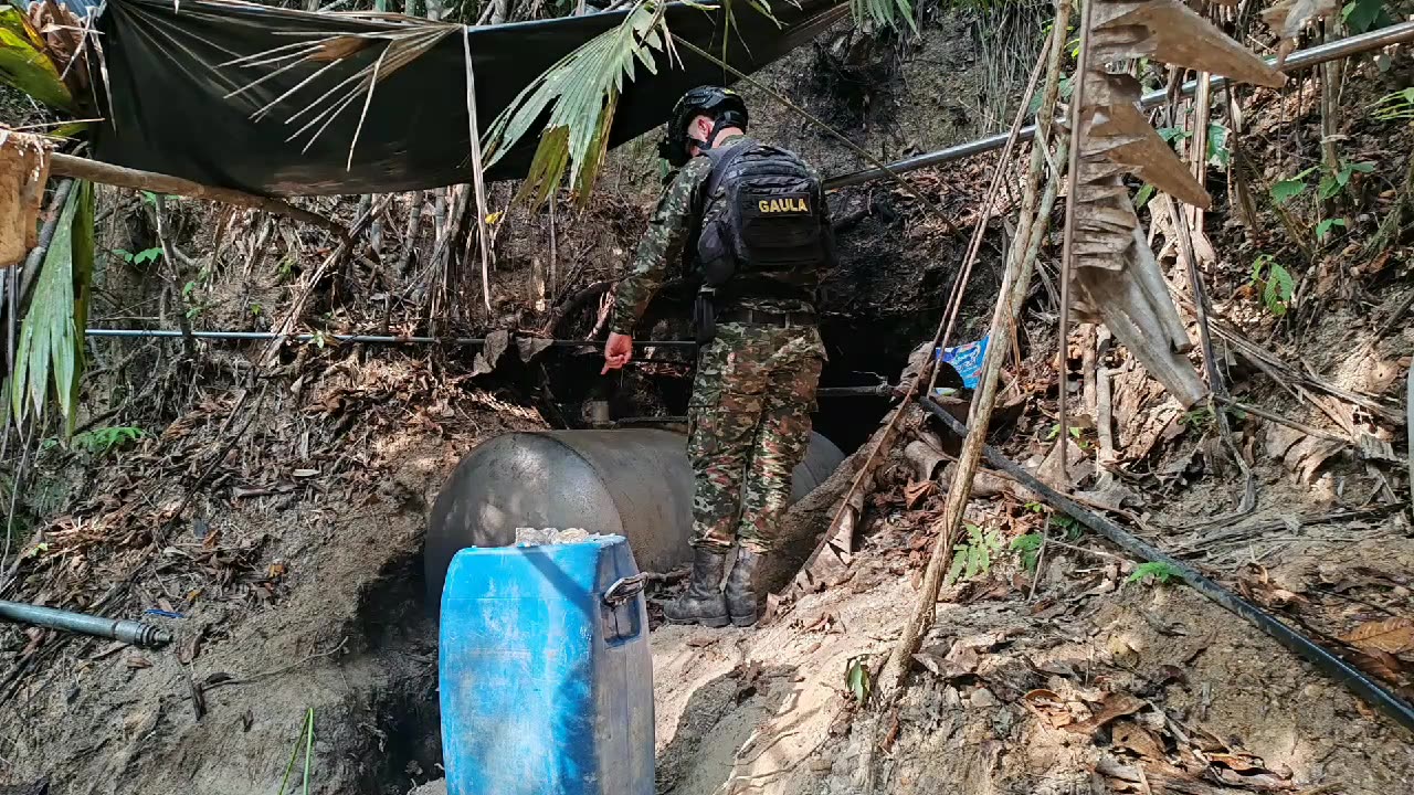 Ejército destruye un laboratorio de cocaína en Santander: producía 800 kilogramos al mes